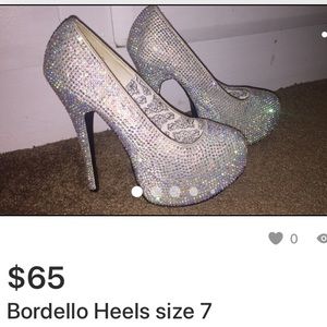Bordello Teeze Rhinestone heels